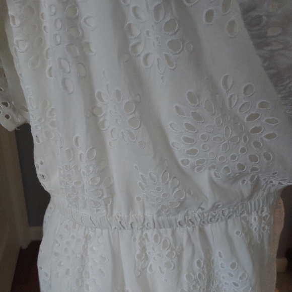 Michael Michael Kors White Eyelet Tiered Maxi Dress OX - Picture 9 of 15